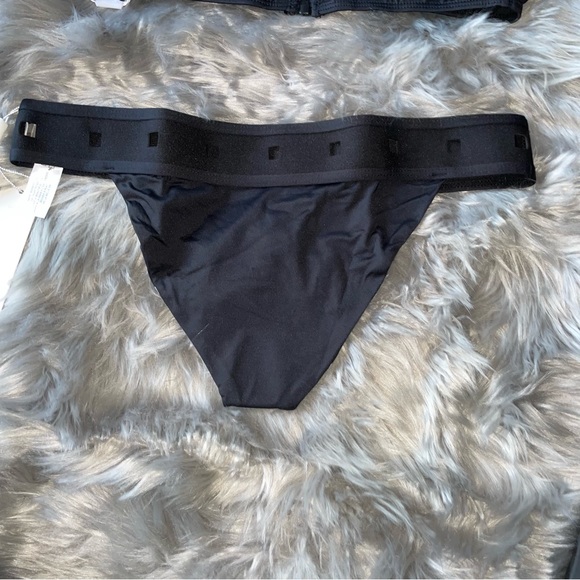 NWT Neoprene black bikini bottom - Picture 2 of 3